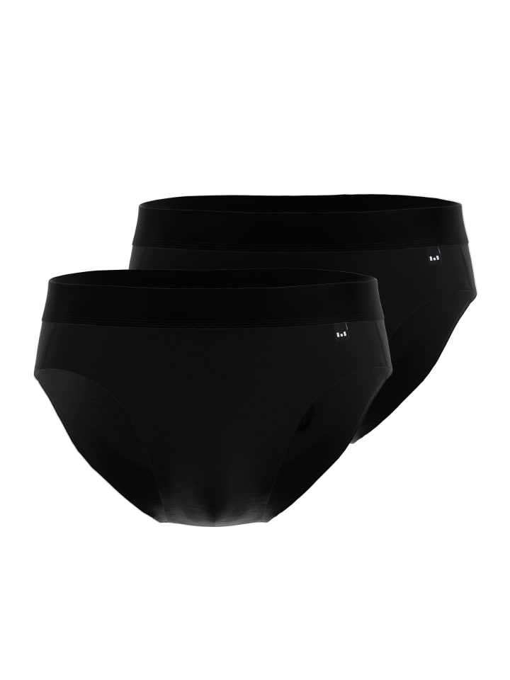 Slip  2Er Pack X-Lastic in schwarz-dunkel-uni