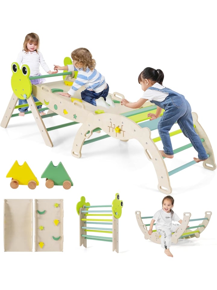Klettergerüst Indoor 3er Set in Grün