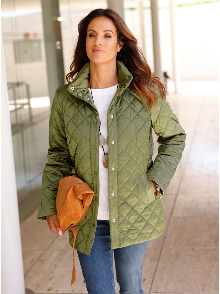 Steppjacke in oliv