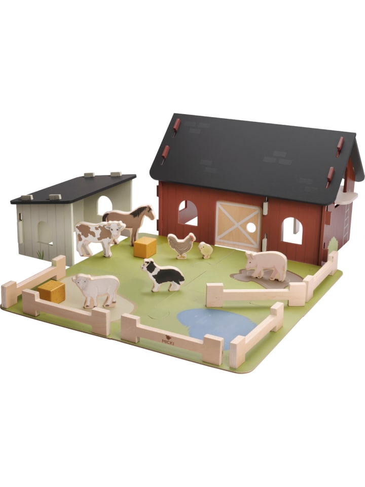 Puppenhaus Bauernhof in multicolor