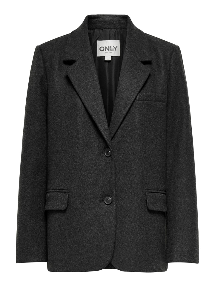 Blazer in Dark Grey Melange