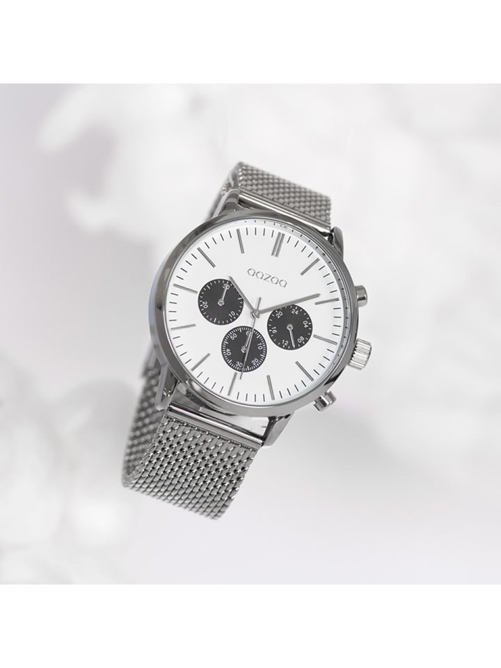 Oozoo | kaufen günstig limango Analog-Armbanduhr Oozoo groß (ca. silber 45mm) Timepieces