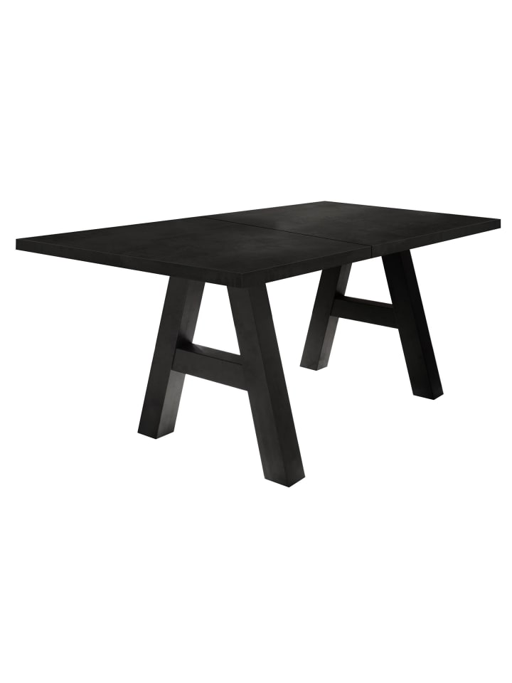 ESSTISCH ausziehbar Elia 7 160 x 90 x 75 Esszimmertisch Schwarzstahl