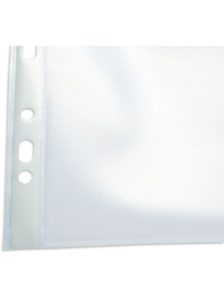 Prospekthüllen Premium A4 PP 120my genarbt transparent Packung mit 1...