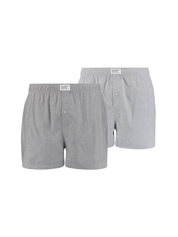 Web-Boxershorts 2er Pack in Grau