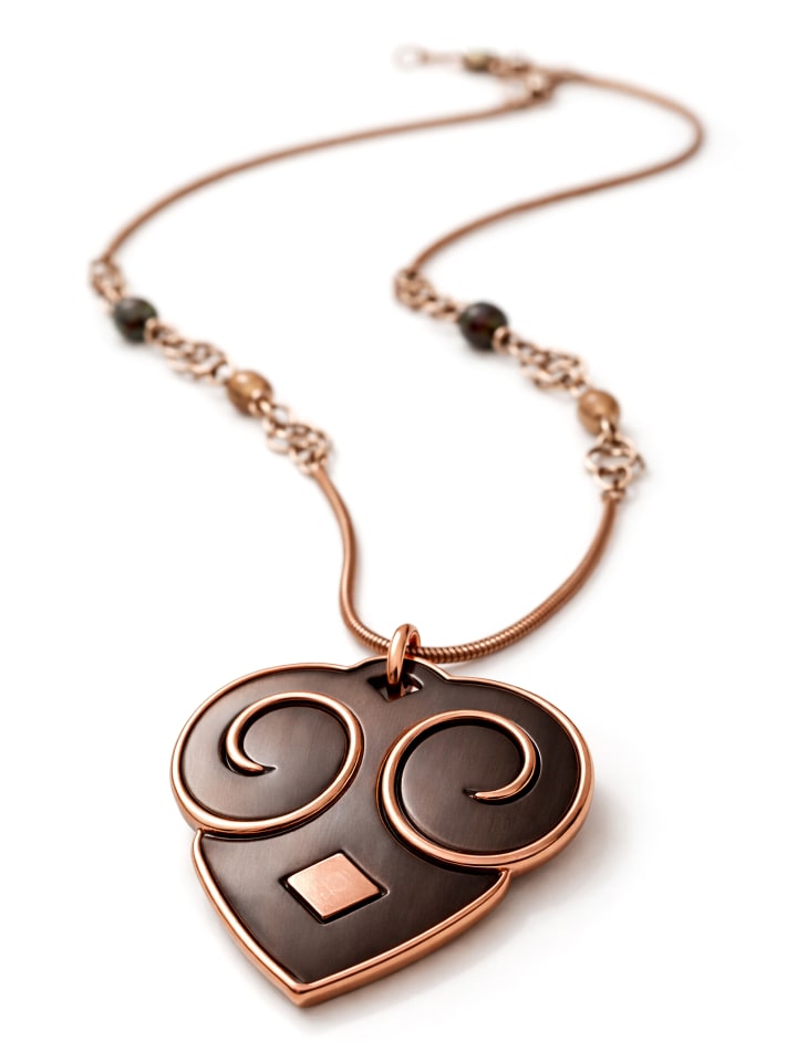Lange Kette " Uta " in braun