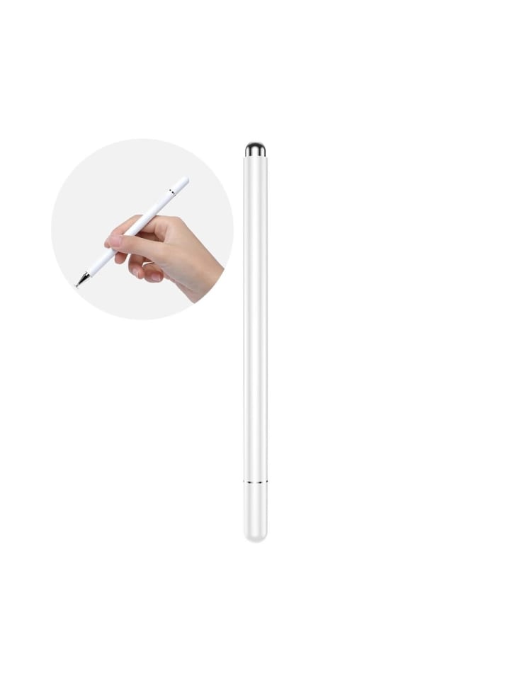 Stylus Eingabestift für Tablet-Telefon mit austauschbare Spitzen in Weiß