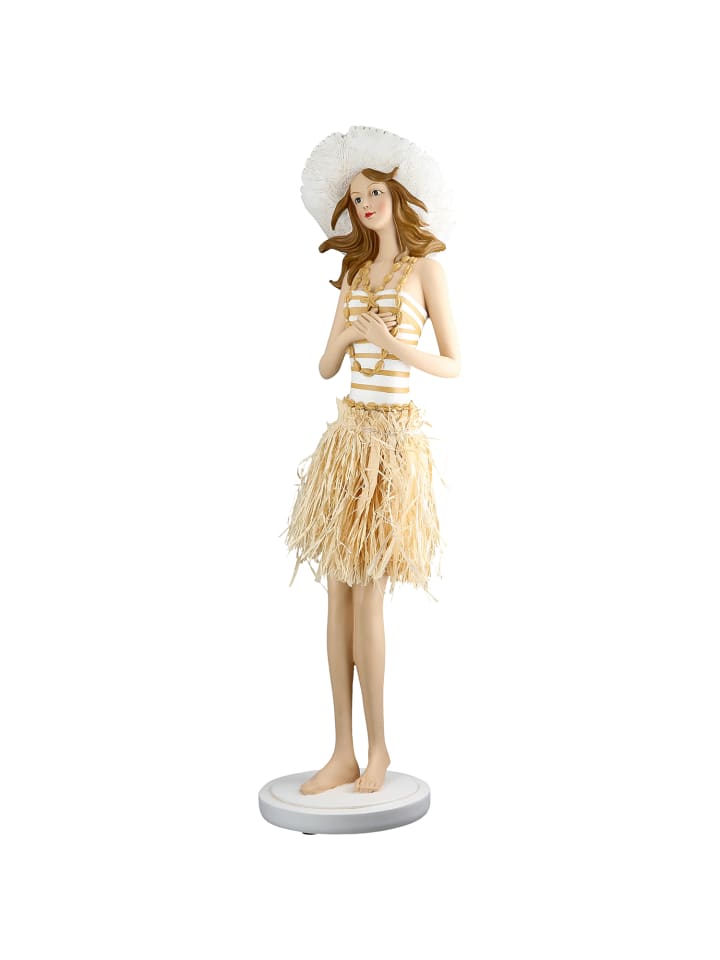 Figur Suzanne creme, weiß - (H) 59 cm