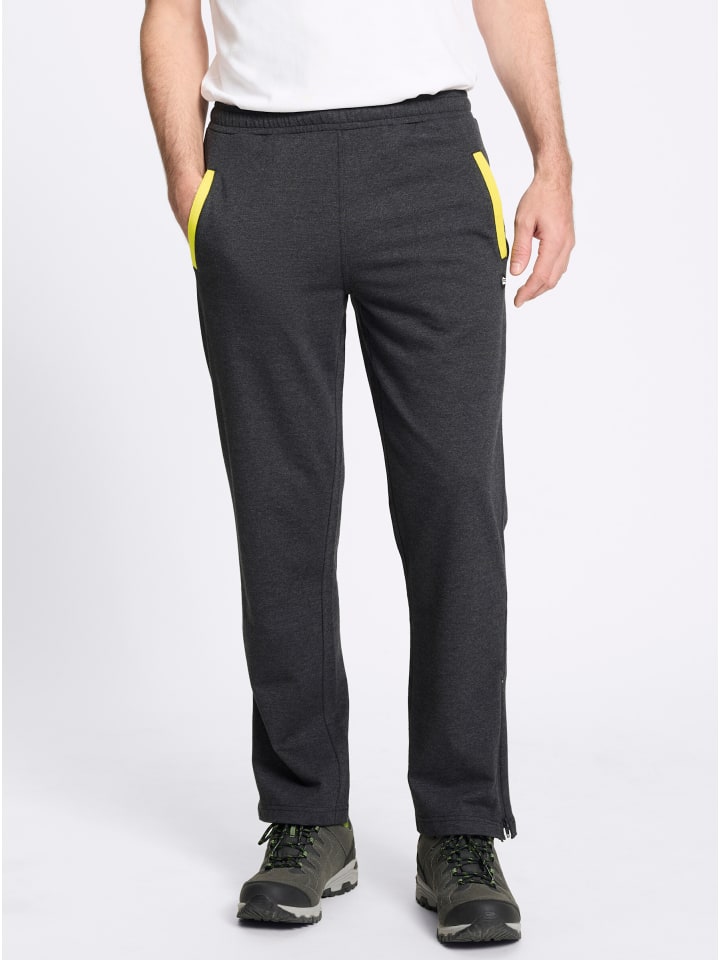 Freizeithose in graphit-meliert
