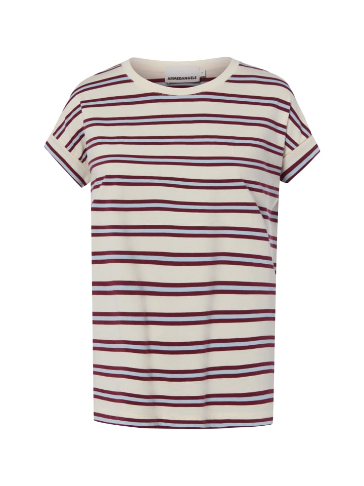 T-Shirt Idaara Stripe in ecru mehrfarbig