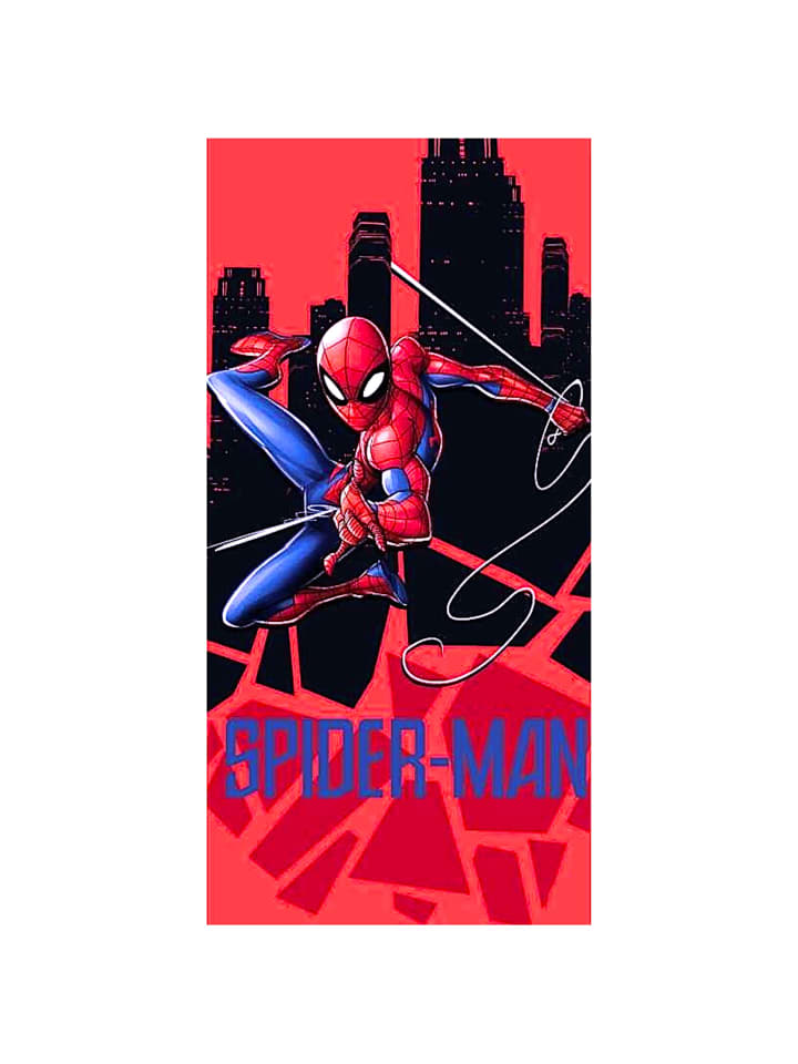 Strand-/Badetuch Spider-Man - (L) 140 cm x (B) 70 cm in Rot