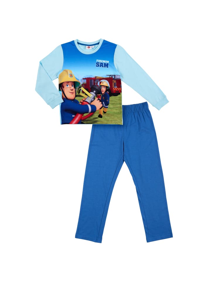 Feuerwehrmann Sam Schlafanzug in blau