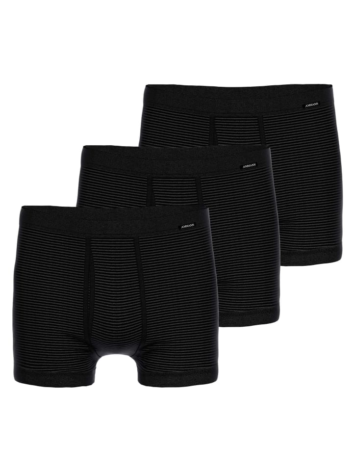 Boxershort 3er Pack in Anthrazit