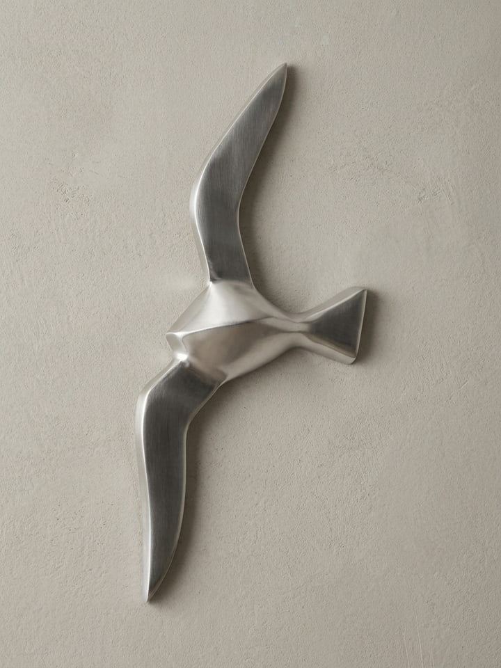 Wanddeko | Aluminium, 30cm, Möwe