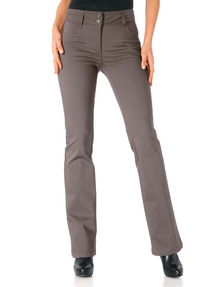 Bauchweg-Hose in taupe