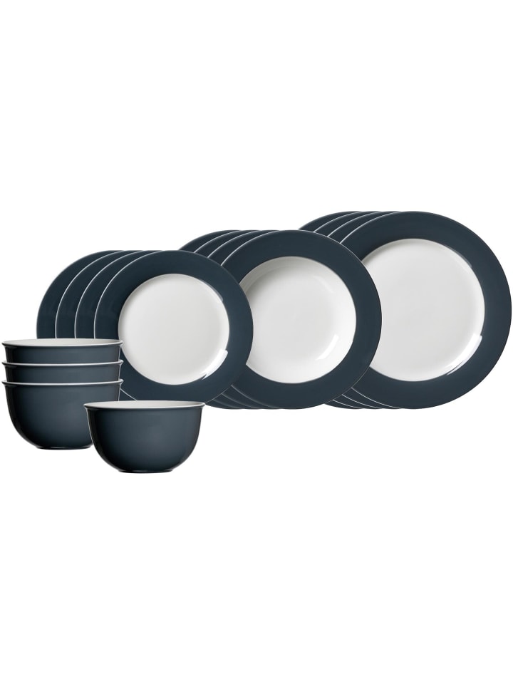 16-tlg. Einsteiger-Set Doppio in Anthrazit