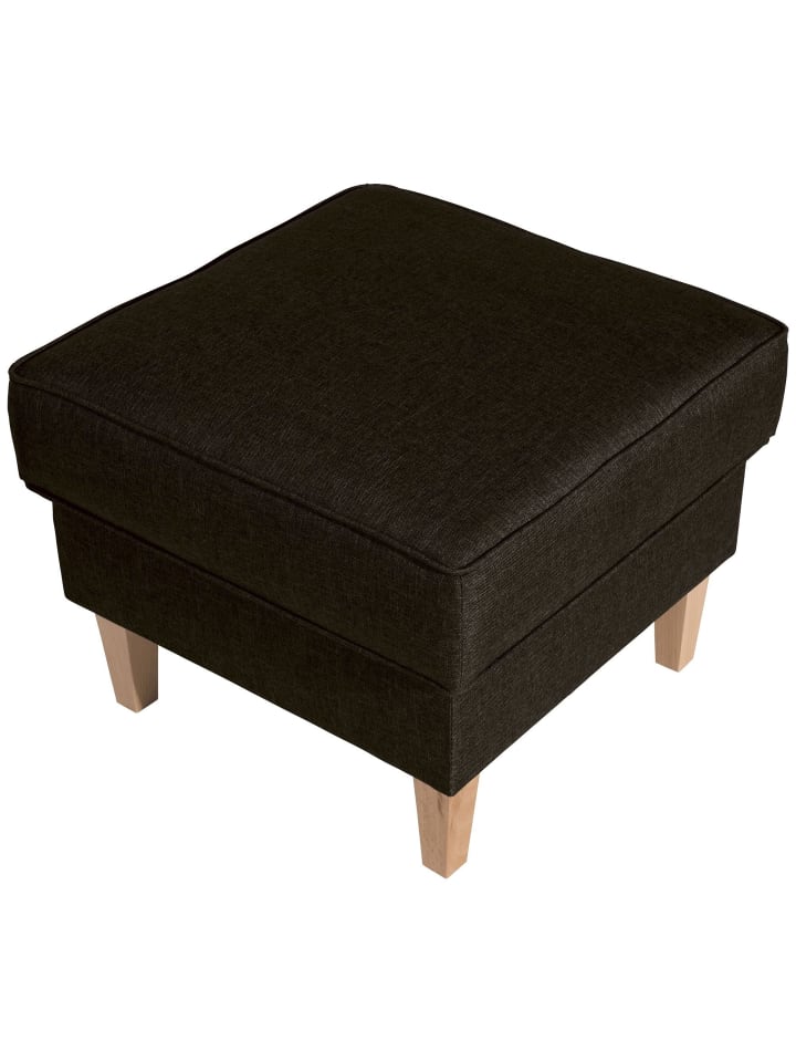 HOCKER Karlen Bezug Flachgewebe Buche natur / braun