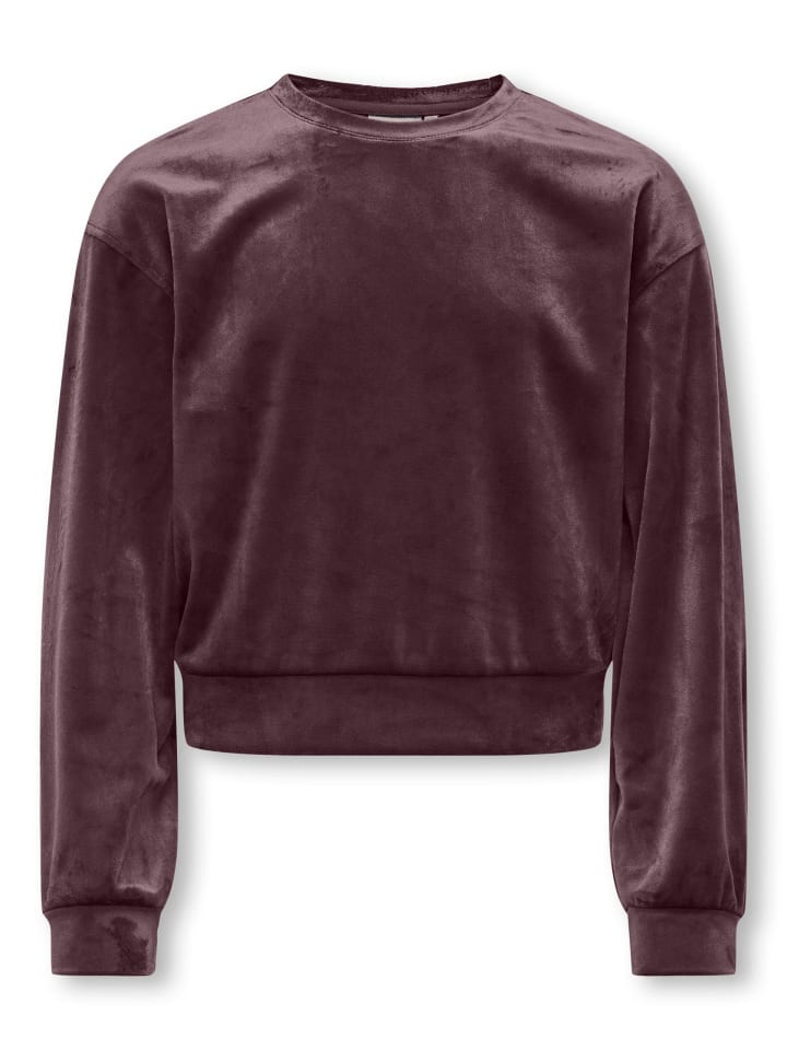 Sweatshirt KOGREBEL L/S ROUNDNECK BF SWT in winetasting