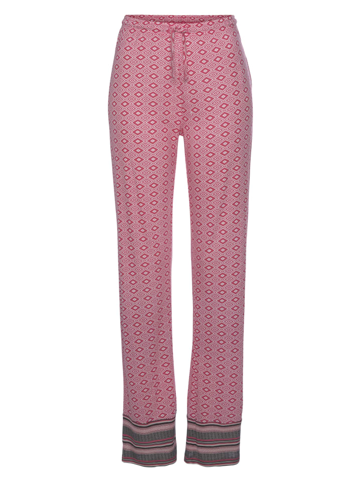Pyjamahose in pink bedruckt