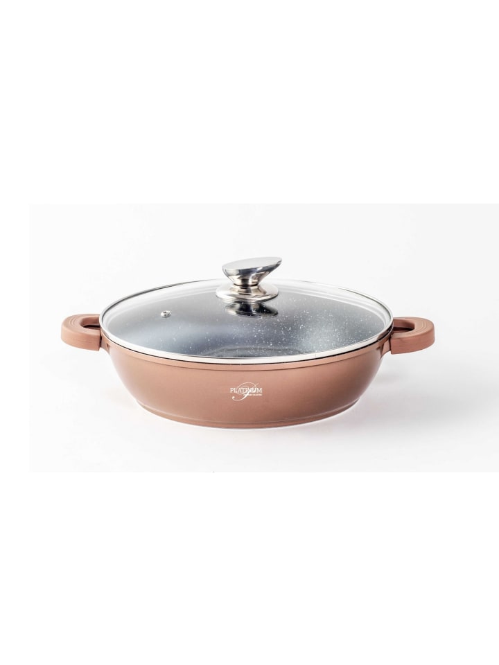 Aluguss Wok Servierpfanne Ø32cm in Beige