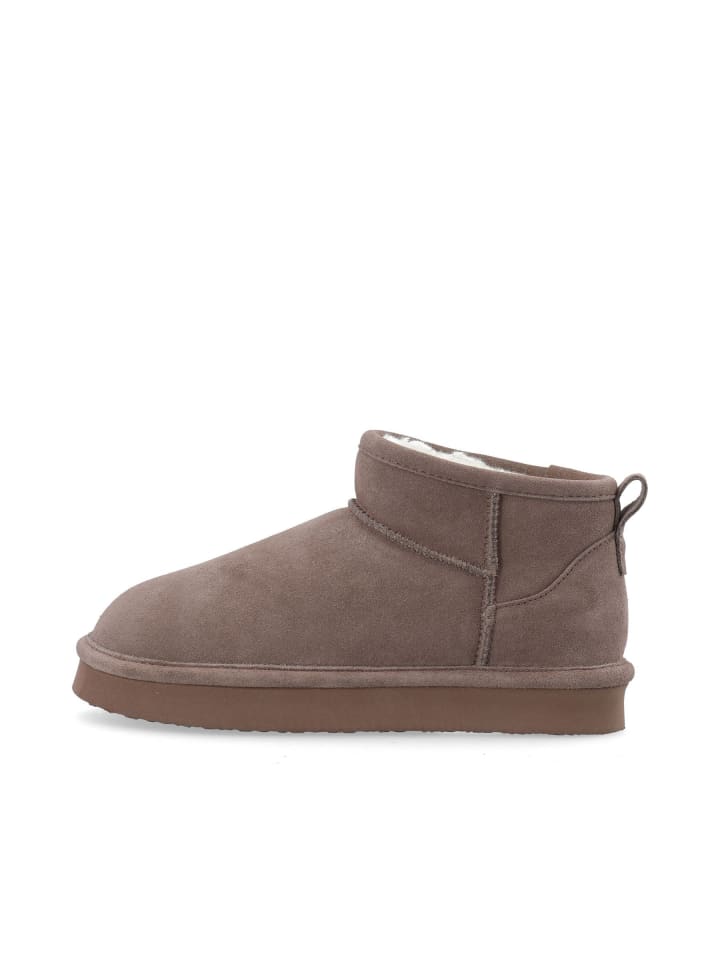Plateaustiefel in Taupe