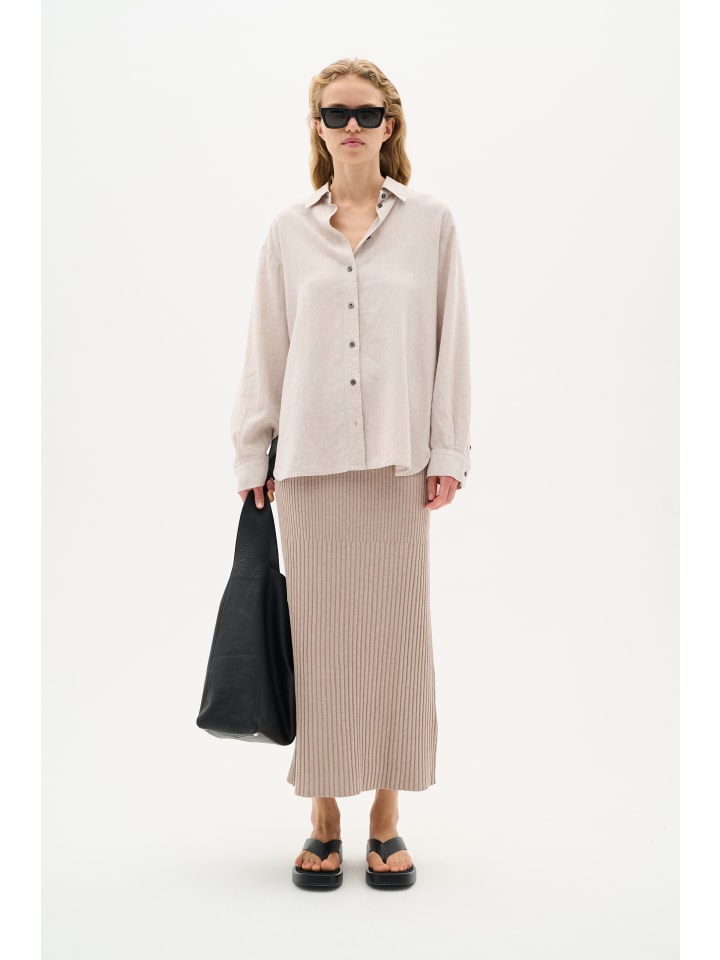 Langarm - Hemd SannieIW Oversize fit in Haze Melange