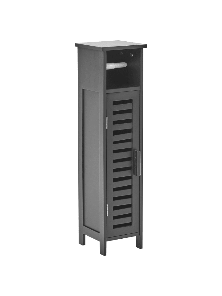 Badezimmerschrank OLATHE in Schwarz - (W) 18 x (H) 72 x (L) 17 cm