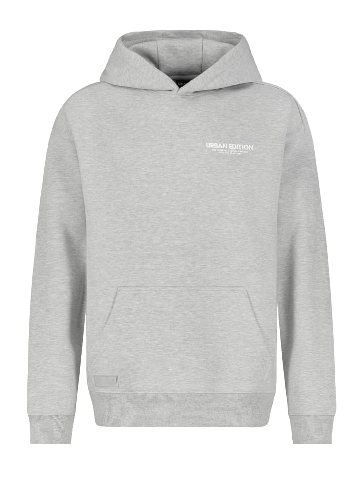 Urban Hoodie mit Kängurutasche in Hellgrau