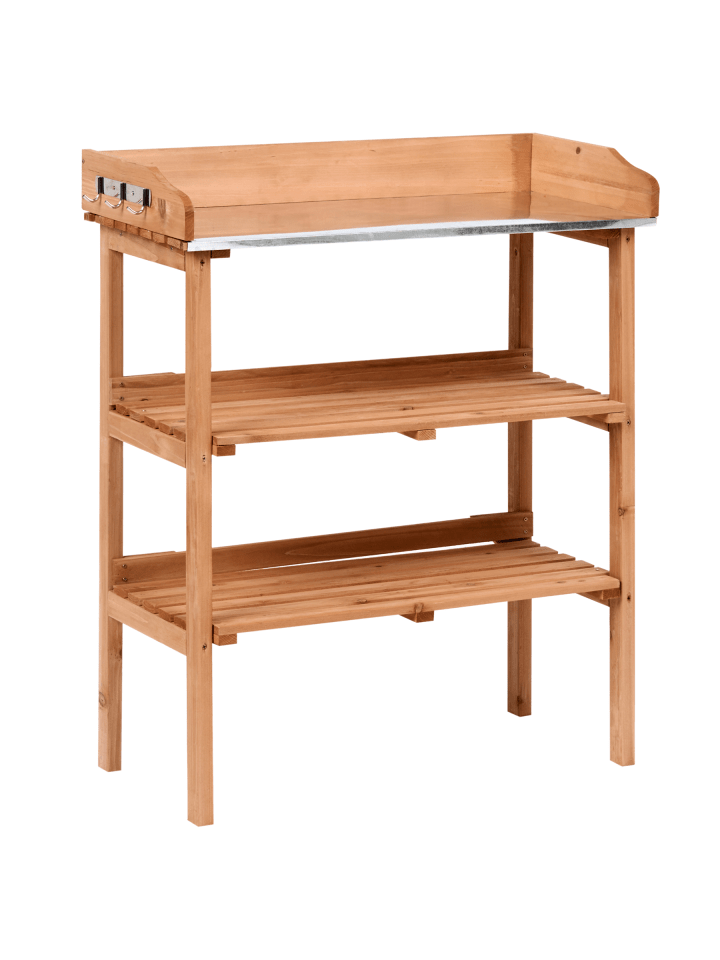 Pflanztisch ROSAZZA in Braun - (W) 76 x (H) 92 x (L) 35 cm