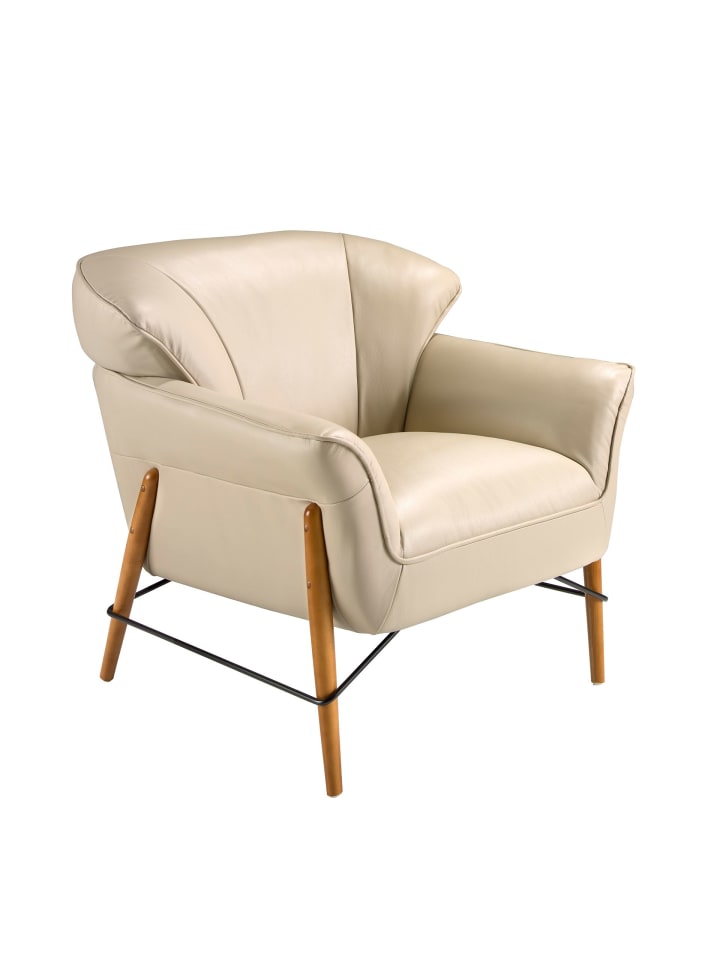 Sessel 5129 in Sandfarbe / Honig – (B)86 x (H)85 x (T)81 cm