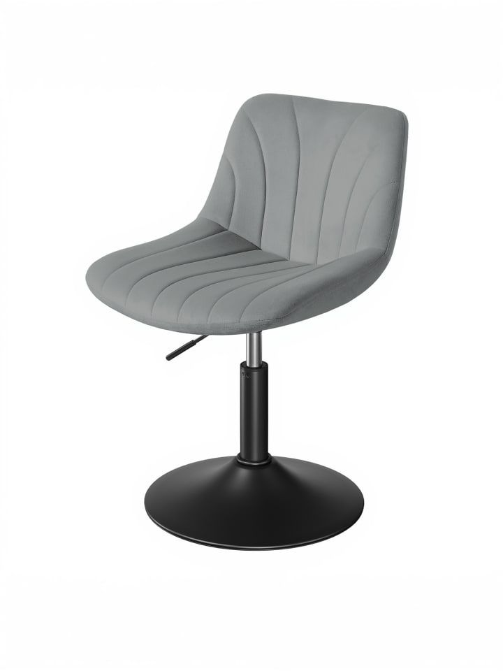 Barhocker Tyra in Grau - (B)46.5 x (H)(65.5-77.5) x (T)43 cm