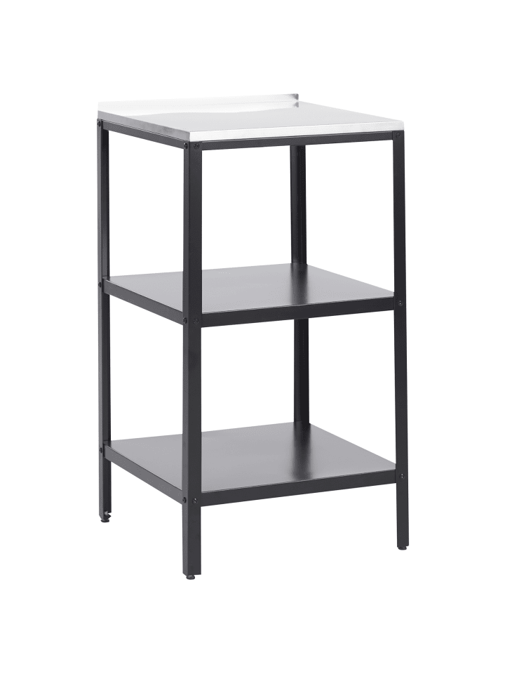 Gartenküche VILAMA in Schwarz/Silber - (W) 50 x (H) 90 x (L) 50 cm