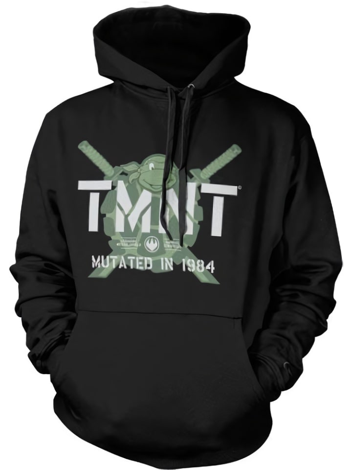 Hoodie "TMNT Mutated In 1984 Big Tall Hoodie" in Schwarz
