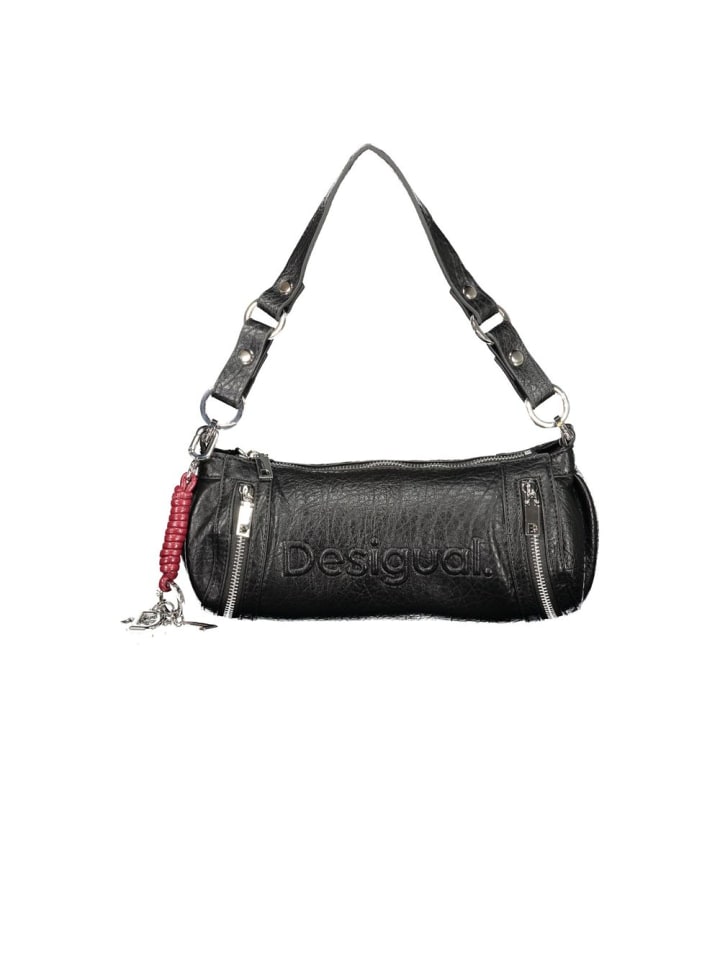 Schwarz Damen Tasche aus Polyurethan