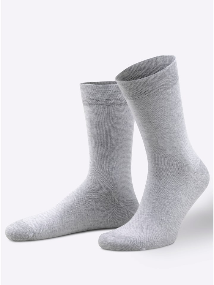 Socken in grau-meliert
