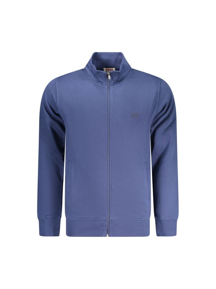 Blau Baumwolle Herren Sweatshirt