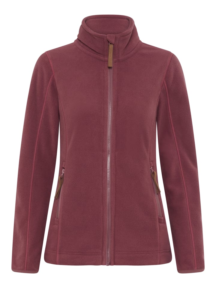 Fleecejacke in Rosa braun
