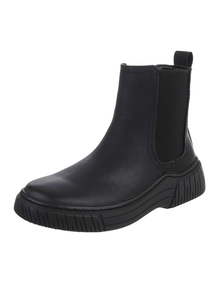 Stiefelette in Schwarz