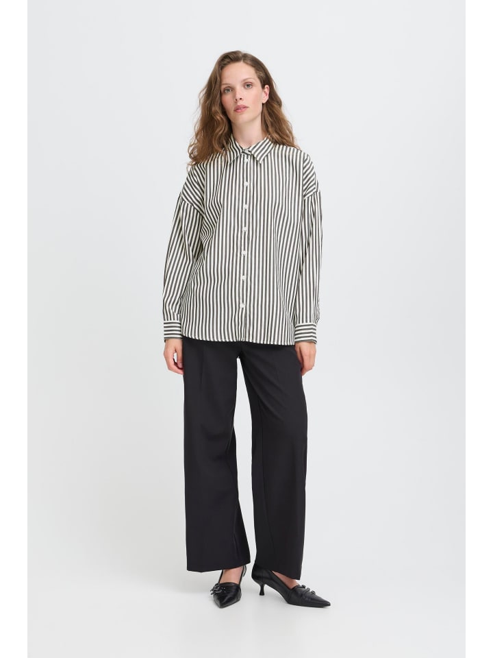 Langarm - Hemd IHKITTA Regular fit in Black