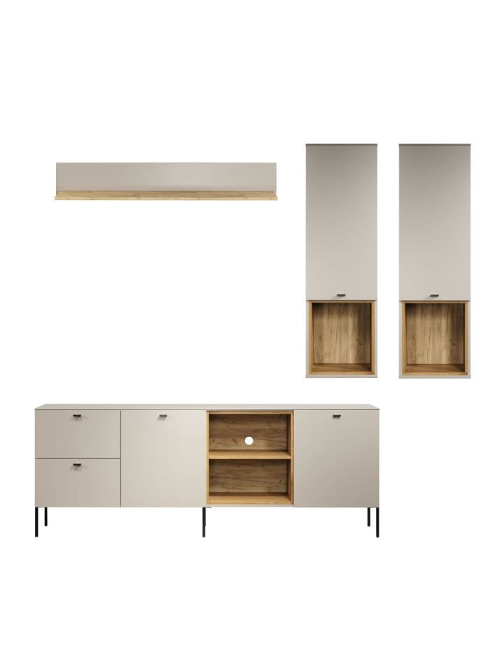 Regalsystem SaoPaulo (4-teilig) Kaschmir 250 x 40 cm