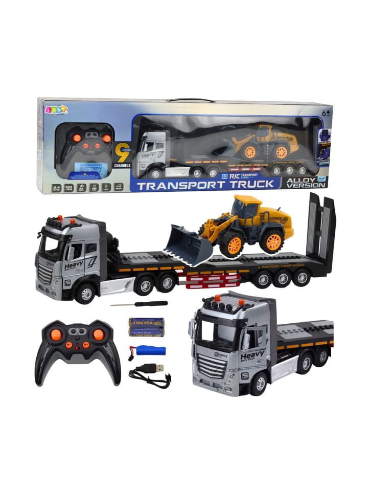 Ferngesteuerter RC Abschleppwagen mit Bagger, Licht