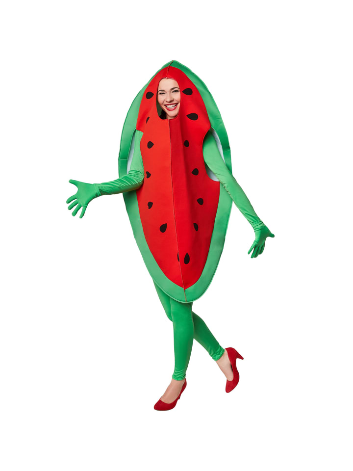 Obstfigur/Fruchtgewand, in der Farbe rot/grün, Konfektionsgröße M