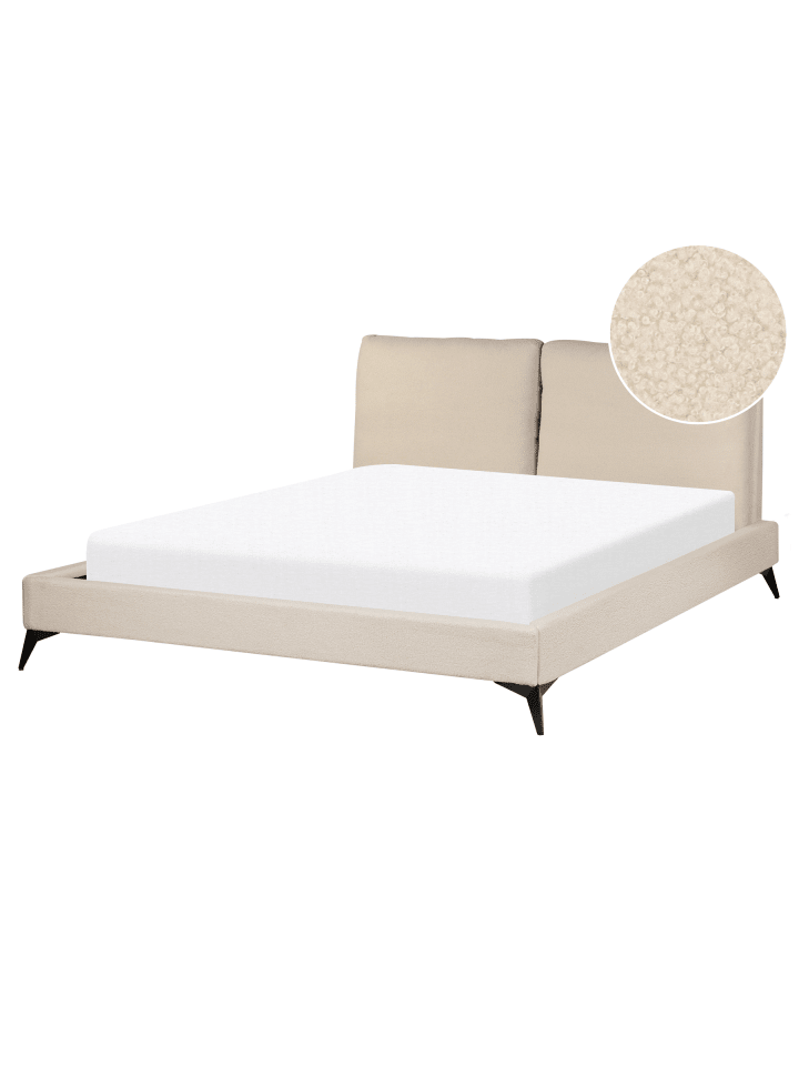 2-tlg Doppelbett MELLE in Beige