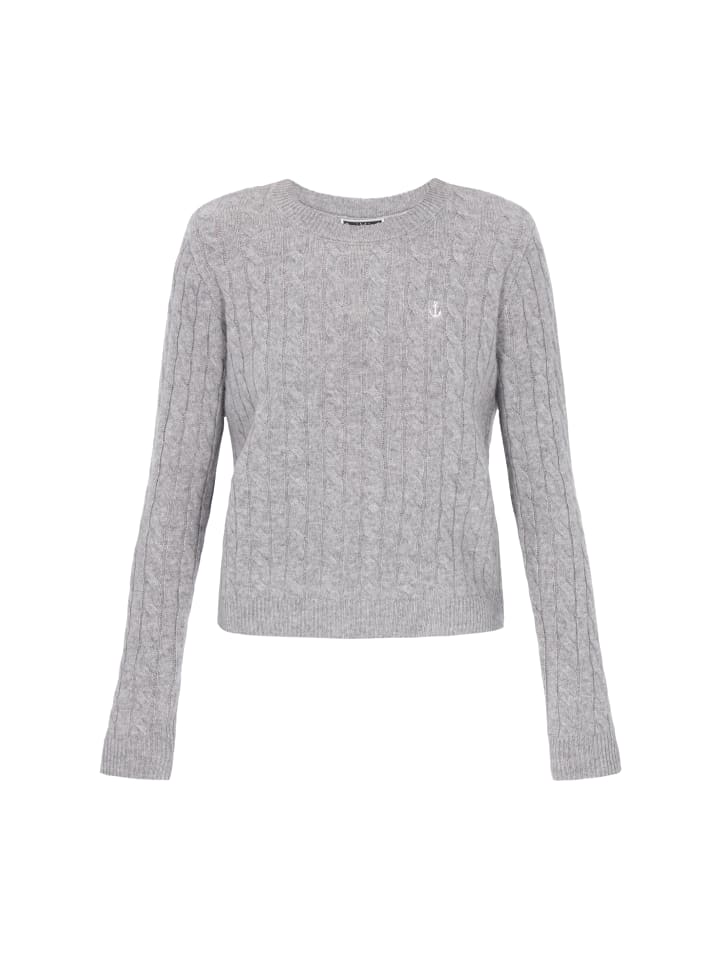 Women Sweater in light grey melange
