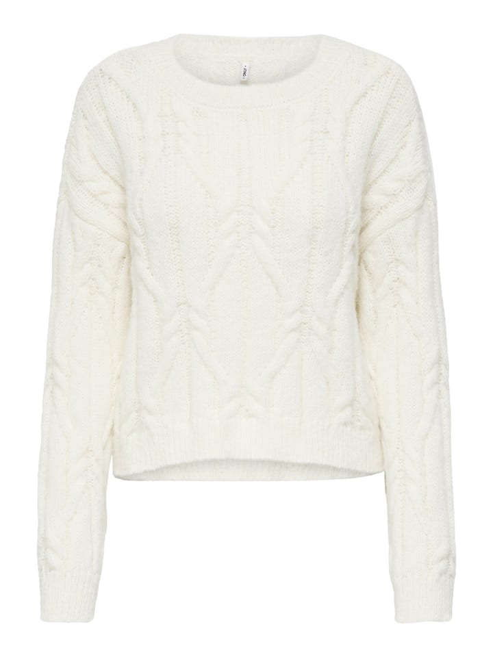 Strickpullover in Cloud Dancer