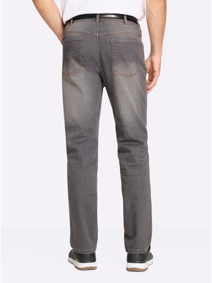 Jeans in stone-grey-denim