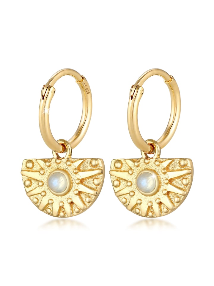 Ohrringe 925 Sterling Silber Ornament in Gold