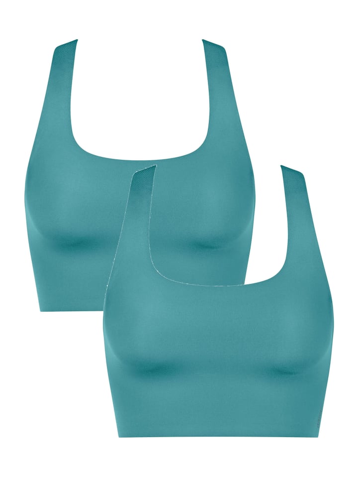 Bustier ZERO Feel 2.0 Racer Top in QUIET TURQUOISE