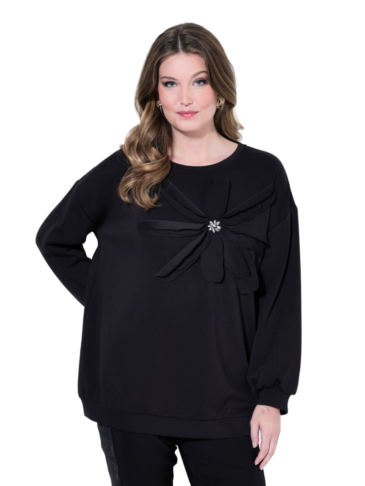 Sweatshirt in schwarz