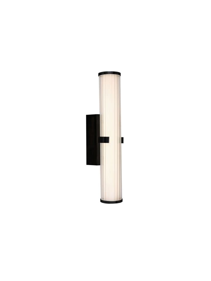 Wandlampe EEK G (B)8.5 x (H)43 cm in Schwarz Klar/Transparent